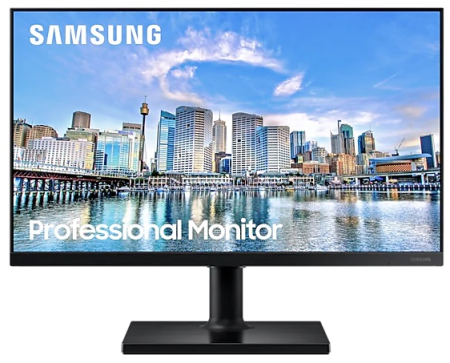 Монитор Samsung 27" Essential T45F F27T450FQI IPS LED 16:9 1920x1080 5ms 250cd 1000:1 178/178 2*HDMI DP USB-Hub 75Hz FreeSync HAS Tilt Pivot Swivel VESA Black (незначительное повреждение коробки)