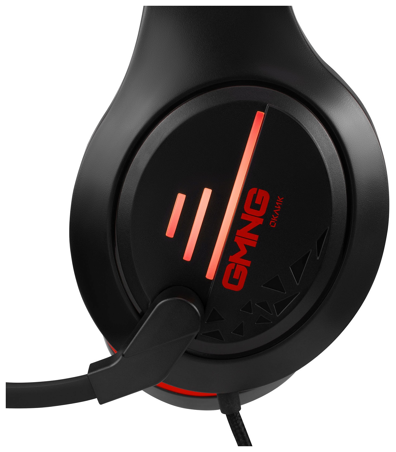 Наушники с микрофоном GMNG HS-L325G черный/красный 2.2м мониторные оголовье (1533553)