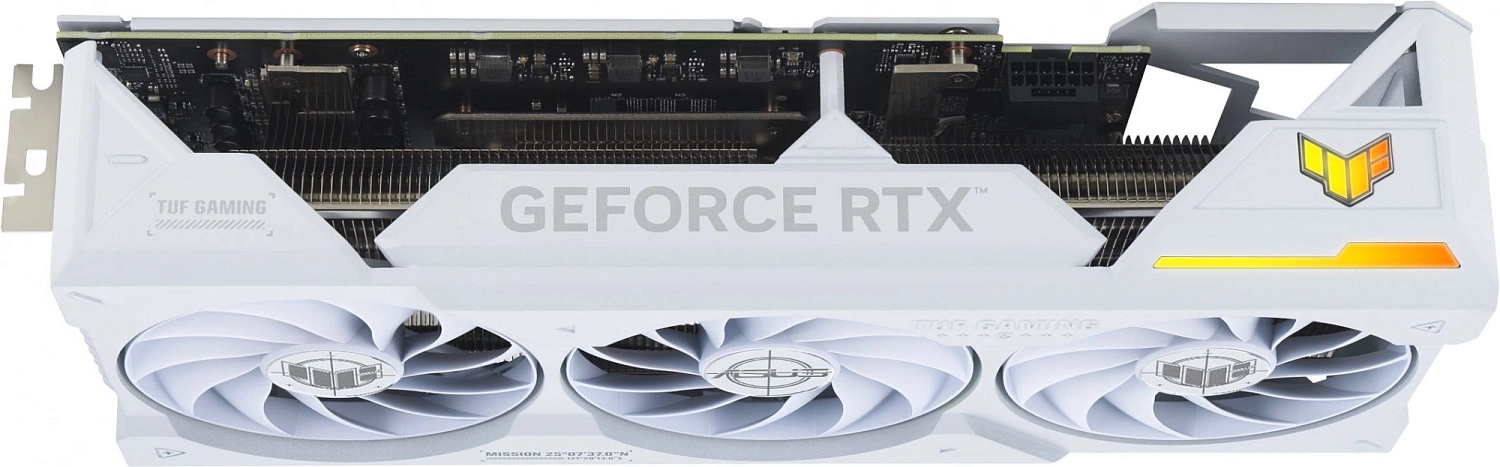 Видеокарта Asus PCI-E 4.0 TUF-RTX4070TIS-O16G-WHITE-GAMING NVIDIA GeForce RTX 4070TI Super 16Gb 192bit GDDR6X 2730/21000 HDMIx2 DPx3 HDCP Ret