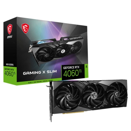 RTX4060Ti GAMING X SLIM 8GB GDDR6 128-bit DPx3 HDMI 3FAN RTL