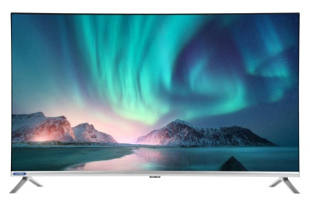 Телевизор LED Hyundai 40" H-LED40BS5008 Android TV Frameless серебристый FULL HD 60Hz DVB-T2 DVB-C DVB-S DVB-S2 USB WiFi Smart TV