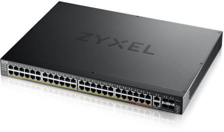 Коммутатор L3 Access коммутатор Zyxel NebulaFlex Pro XGS2220-54FP, rack 19", 48xRJ-45: 1G PoE+ (8 из них PoE++), 2xRJ-45: 1/2.5/5/10G PoE++, 4xSFP+, бюджет PoE 960 Вт