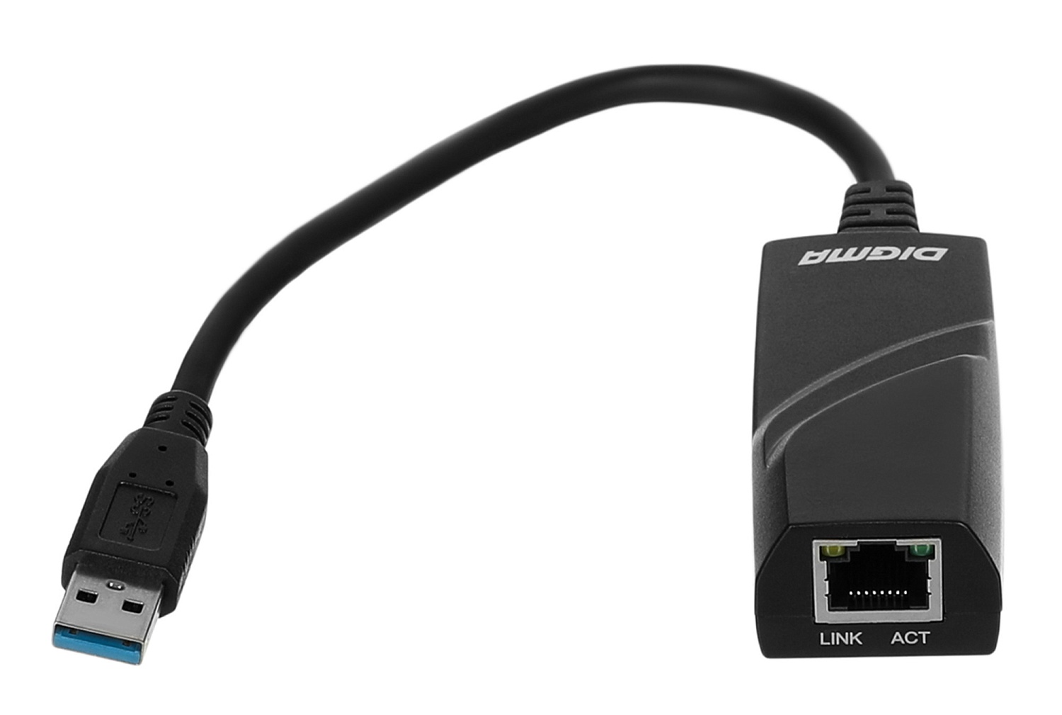 Сетевой адаптер Gigabit Ethernet Digma D-USB3-LAN1000 USB 3.0 (упак.:1шт)