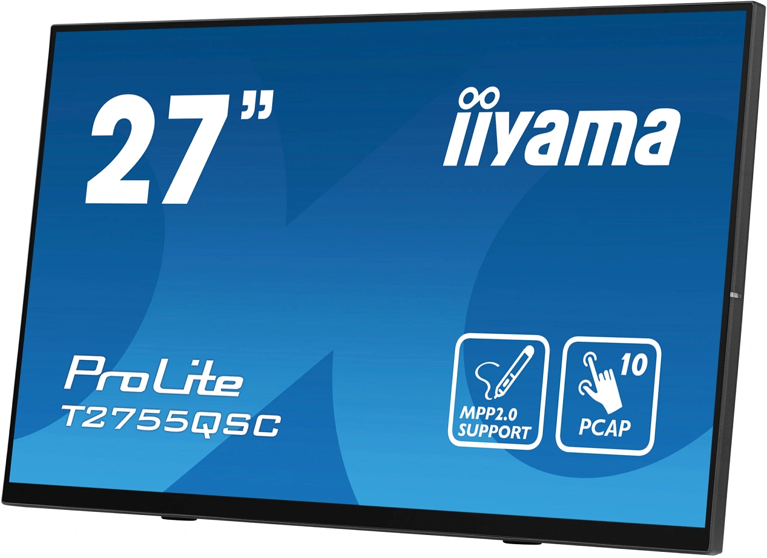 Монитор Iiyama 27" ProLite T2755QSC-B1 черный IPS LED 5ms 16:9 HDMI M/M матовая 400cd 178гр/178гр 2560x1440 75Hz DP Quad HD 2K (1440p) USB Touch 5.8кг