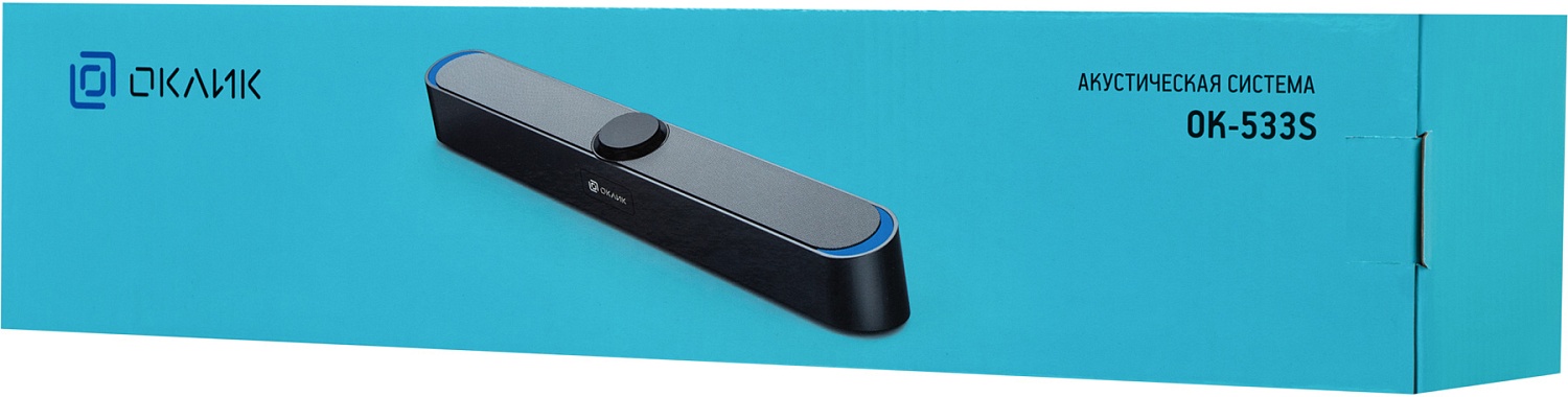 Саундбар Оклик OK-533S 2.0 6Вт черный