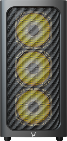 корпус Formula V Line Air Mesh G3 Plus Black, MATX, Type-C*1, USB3.0*2, FRONT 3x120mm FRGB, REAR 1x120mm FRGB
