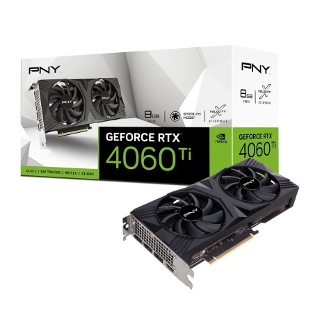 RTX4060Ti 8GB VERTO 2FAN DLSS 3 GDDR6 128-bit DPx3 HDMI RTL