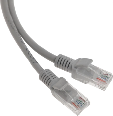 Патч-корд Premier PP12-5M 1000Гбит/с UTP 4 пары cat.5E CCA molded 5м серый RJ-45 (m)-RJ-45 (m)