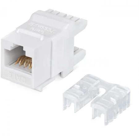 Модуль Lanmaster NTSS-KJ-UTP-RJ45-6-180-WT информ. KeystoneRJ45 кат.6 UTP бел.