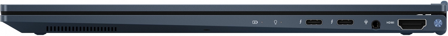 Ноутбук Asus Zenbook 14 Flip OLED UP3404VA-KN184W Core i7 1360P 16Gb SSD1Tb Intel Iris Xe graphics 14" OLED Touch 2.8K (2880x1800) Windows 11 Home blue WiFi BT Cam Bag (90NB10E2-M008S0)
