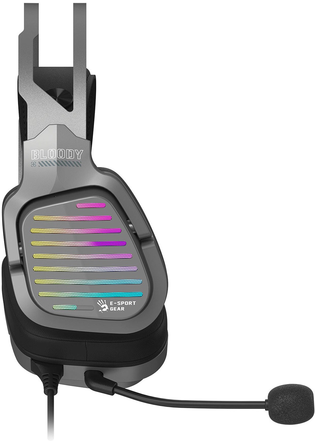 Наушники с микрофоном A4Tech Bloody G560 серый 2м мониторные оголовье (G560 GUN GREY)