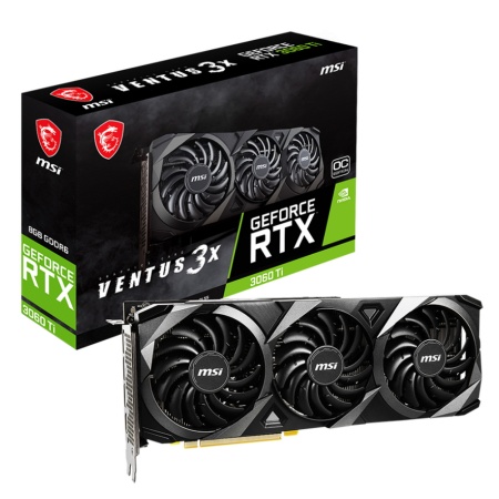 RTX3060Ti VENTUS 3X 8GB LHR GDDR6 256-bit HDMI DPx3 3FAN RTL