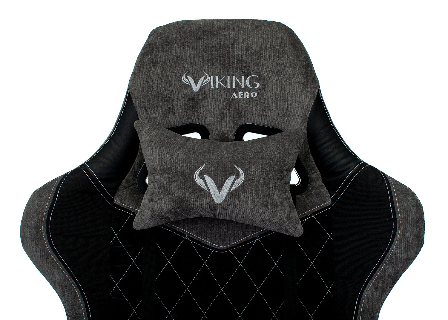 Кресло игровое Zombie VIKING 7 KNIGHT Fabric черный ткань/эко.кожа с подголов. крестов. металл Кресло игровое Zombie VIKING 7 KNIGHT Fabric черный ткань/эко.кожа с подголов. крестов. металл