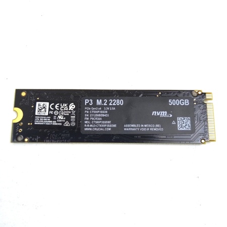 P3, 500GB, M.2(22x80mm), NVMe, PCIe 3.0 x4, QLC, R/W 3500/1900MB/s, TBW уц-3-2