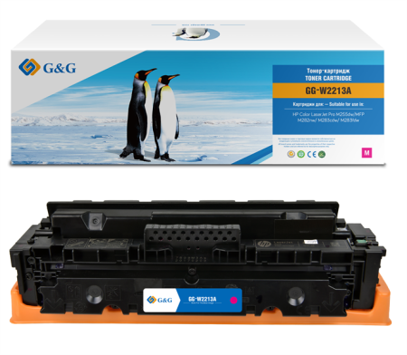 Картридж лазерный G&G GG-W2213A пурпурный (1250стр.) для HP M255/MFP M282/M283