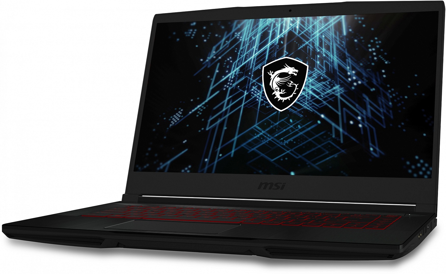 Ноутбук MSI GF63 Thin 11UCX-1606XRU Core i5 11400H 8Gb SSD256Gb NVIDIA GeForce RTX 2050 4Gb 15.6" IPS FHD (1920x1080) Free DOS black WiFi BT Cam (9S7-16R612-1606)