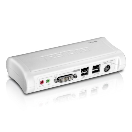 2-Port DVI USB KVM Switch with Audio Kit RTL TK-204UK