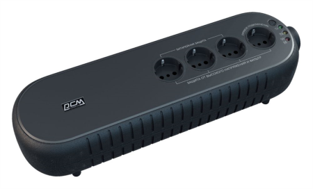 Источник бесперебойного питания Powercom Back-UPS WOW, OffLine, 1000VA/500W, Tower, 4xSchuko outlets(1 Surge & 3 batt), USB (78235) (царапины, потертости, после СЦ)
