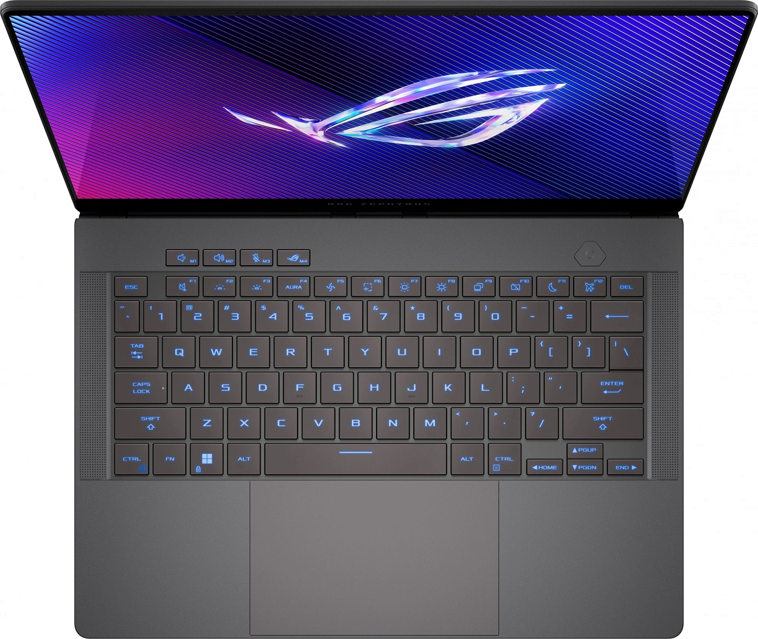 Ноутбук Asus ROG Zephyrus G14 GA403UV-QS186 Ryzen 7 8845HS 16Gb SSD1Tb NVIDIA GeForce RTX4060 8Gb 14" OLED 3K (2880x1800) noOS grey WiFi BT Cam (90NR0I01-M00A00)