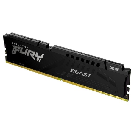 Модуль памяти Kingston 32GB DDR5 6400 CL32 FURY Beast Black EXPO Non-ECC Unbuffered DIMM 2RX8 32-39-39 1.4V 288-pin 16Gbit