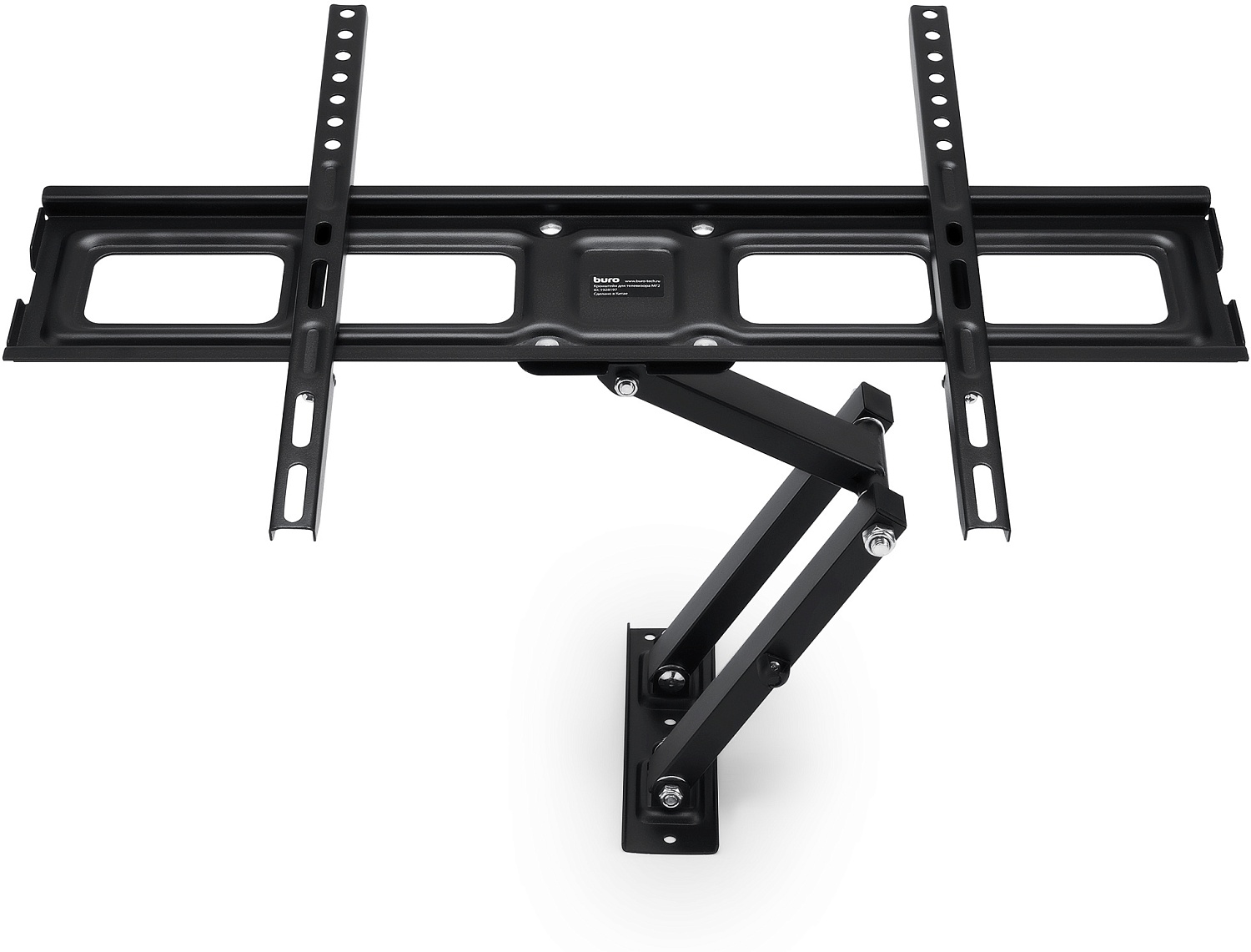 Кронштейн для телевизора Buro MF2 черный 32"-70" макс.35кг настенный поворотно-выдвижной и наклонный