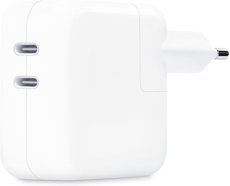 Адаптер Apple A2676 USB-C 35W 2xUSB от бытовой электросети