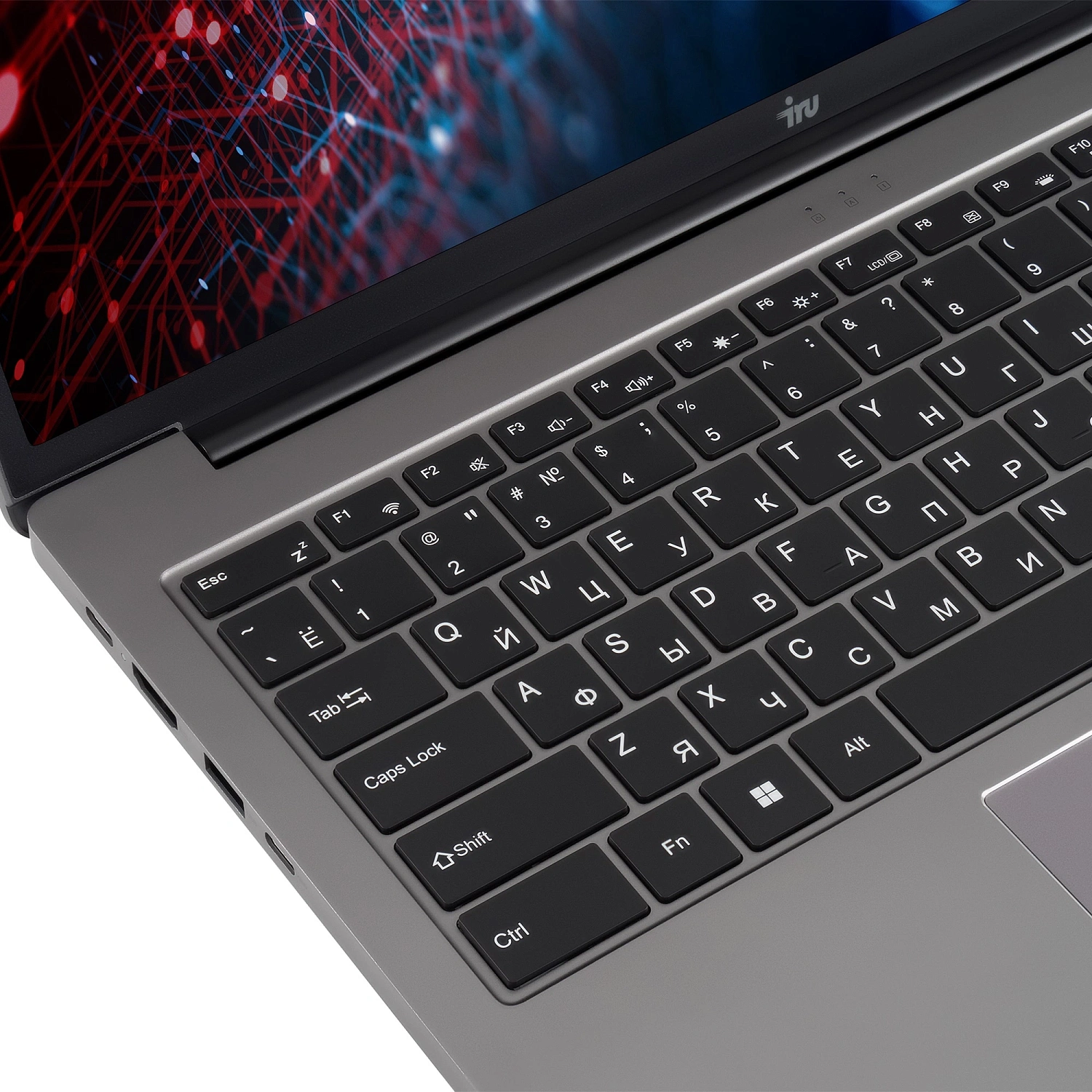 Ноутбук IRU Strato 16ALMR Core i5 12450H 16Gb SSD512Gb Intel UHD Graphics 16" IPS WUXGA (2560x1600) Windows 11 Pro silver WiFi BT Cam 5400mAh (2159330)