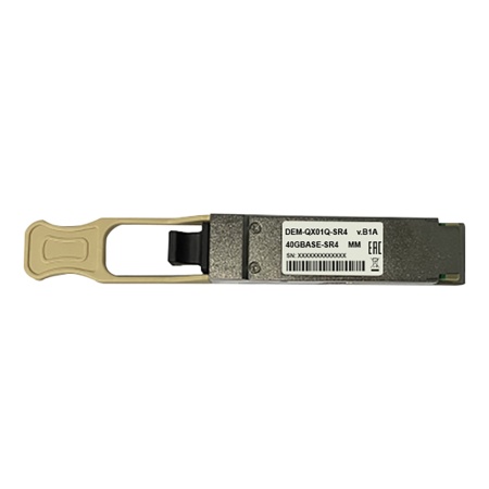 Трансивер D-Link QX01Q-SR4/B1A QSFP+, 40GBase-SR4 (MPO), 850нм, многомод, OM3: до 100м/ OM4: до 150м