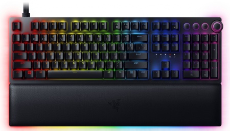 Клавиатура Razer Huntsman V2 Analog механическая черный USB Multimedia for gamer LED (подставка для запястий)