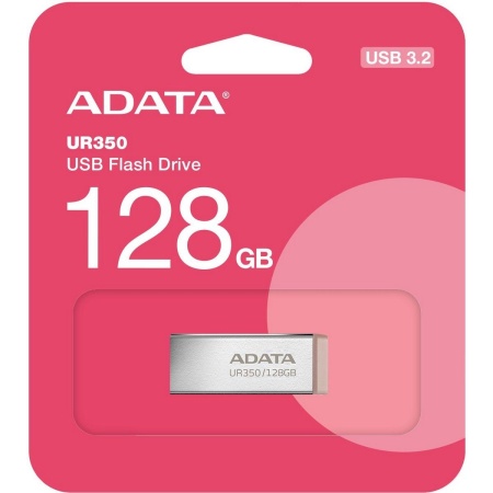 Флеш Диск A-Data 128GB UR350 UR350-128G-RSR/BG USB3.2 серебристый/коричневый