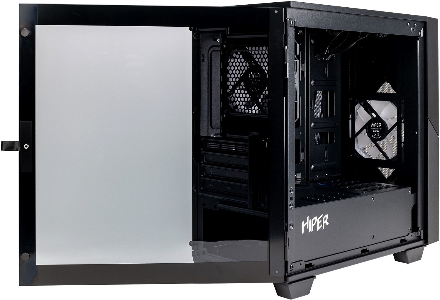 Корпус Hiper CYCLOPS BR черный без БП mATX 6x120mm 1xUSB2.0 1xUSB3.0 audio bott PSU