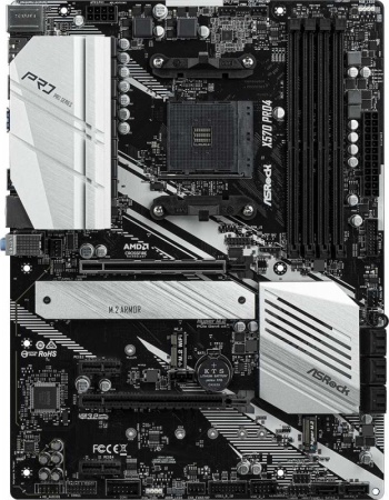 Материнская плата ASROCK X570 PRO4, AM4, X570, 4*DDR4, DP+HDMI, 8xSATA3 6.0 (RAID), M.2 Socket, 8xUSB 3.2, ATX; 90-MXBAT0-A0UAYZ