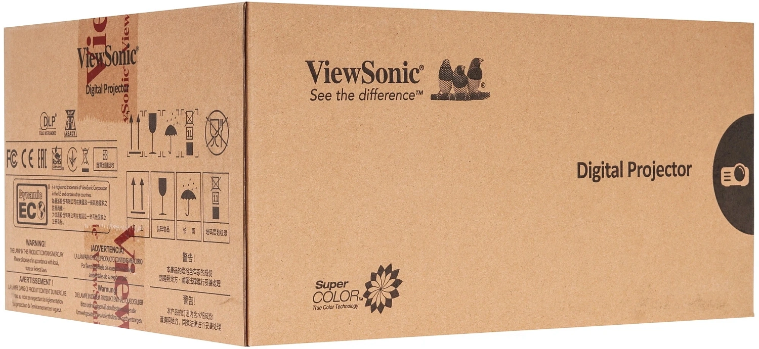 Проектор ViewSonic PX700HDH DLP 3700Lm LS (1920x1080) 22000:1 ресурс лампы:20000часов 2xHDMI 2.4кг