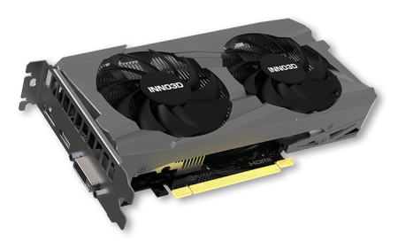 Видеокарта INNO3D RTX 3050 Twin X2//RTX3050, DP,HDMI,DVI, 6G,D6