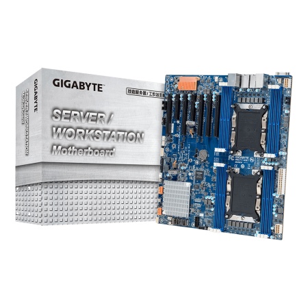 MD71-HB1 1.0C 2 x LGA 3647 (Narrow), 12 x DIMMs 2 x 10Gb/s BASE-T and 2 x 1Gb/s LAN ports Aspeed® AST2500 {10} (807580)