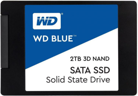 Твердотельный накопитель Western Digital SSD BLUE 2Tb SATA-III 2,5”/7мм 3D NAND WDS200T2B0A, 1 year