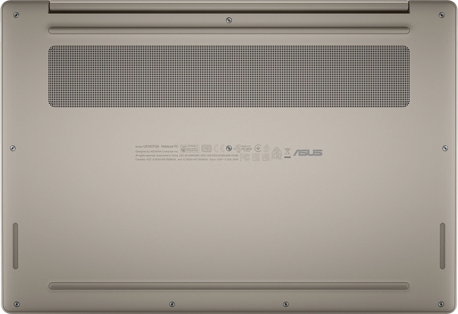 Ноутбук Asus Zenbook 14 UX3407QA-QD197W Snapdragon X X1-26-100 16Gb SSD512Gb Qualcomm Adreno 14" OLED WUXGA (1920x1200) Windows 11 Home beige WiFi BT Cam Bag (90NB1501-M00850)