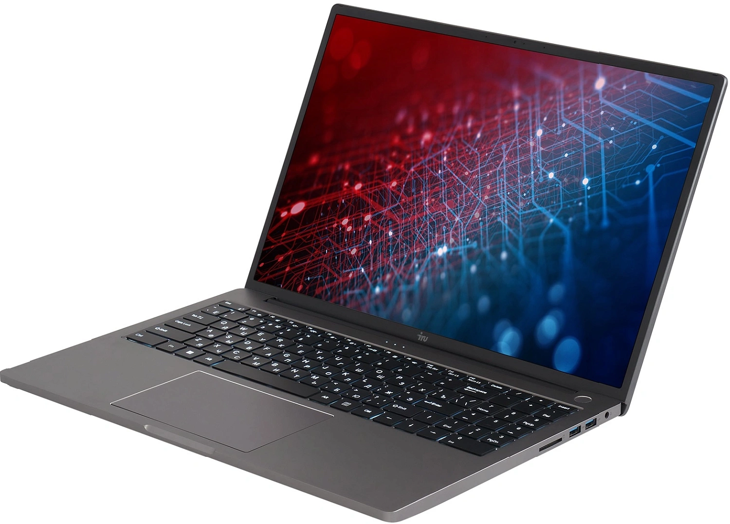 Ноутбук IRU Strato 16ALMR Core i5 12450H 16Gb SSD512Gb Intel UHD Graphics 16" IPS WUXGA (2560x1600) Windows 11 Pro silver WiFi BT Cam 5400mAh (2159330)