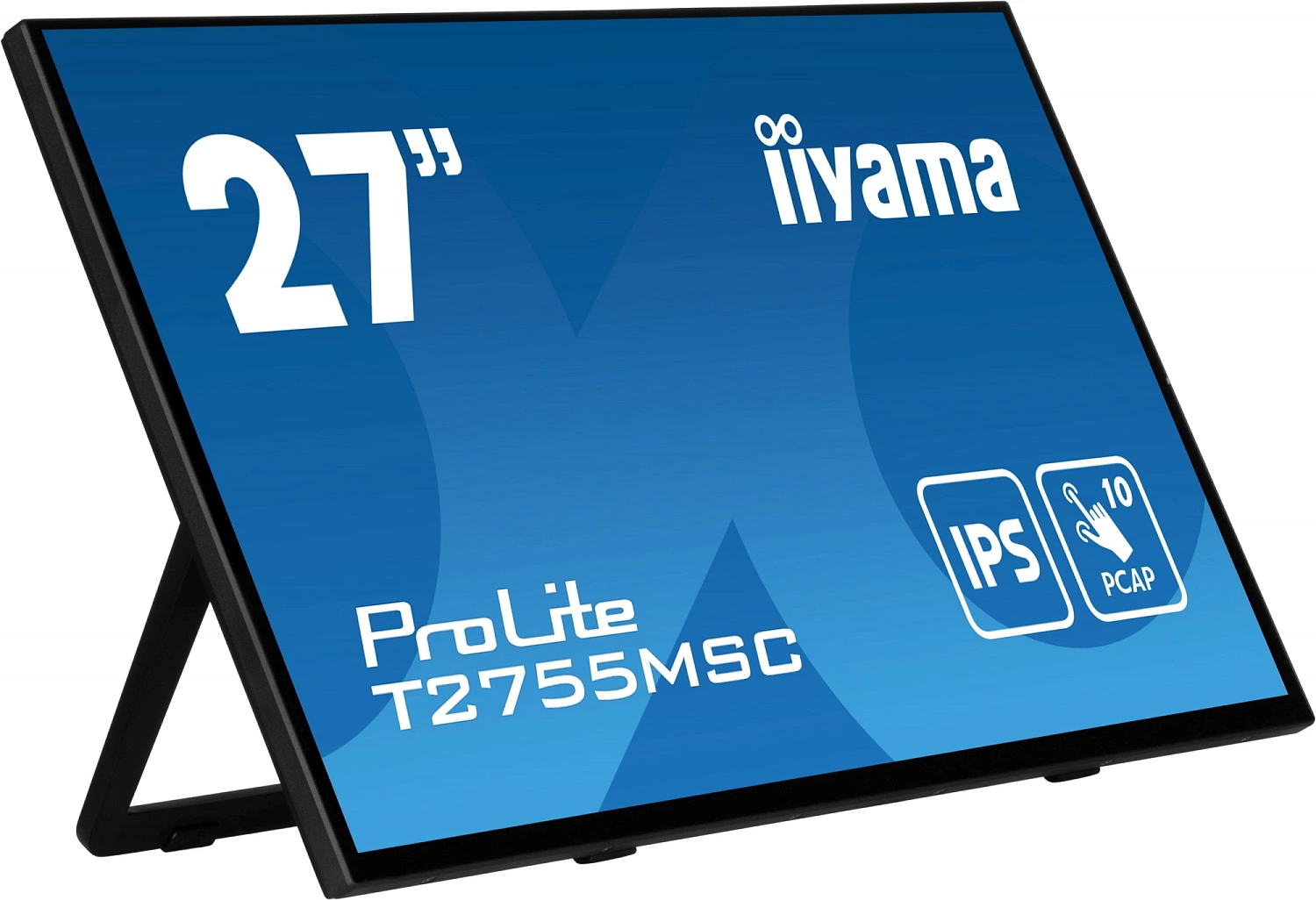 Монитор Iiyama 27" ProLite T2755MSC-B1 черный IPS LED 5ms 16:9 HDMI M/M матовая 1000:1 400cd 178гр/178гр 1920x1080 60Hz DP FHD USB Touch 5.8кг