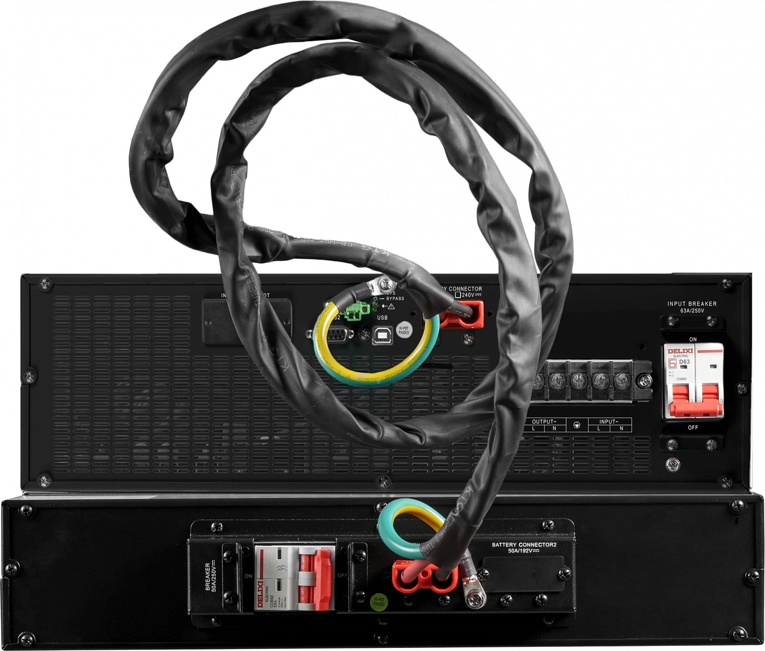 Источник бесперебойного питания Systeme Electric Smart-Save Online SRV, 10000VA/9000W, On-Line, Extended-run, Rack 5U(Tower convertible), LCD, Out: Hardwire, SNMP Intelligent Slot, USB, RS-232