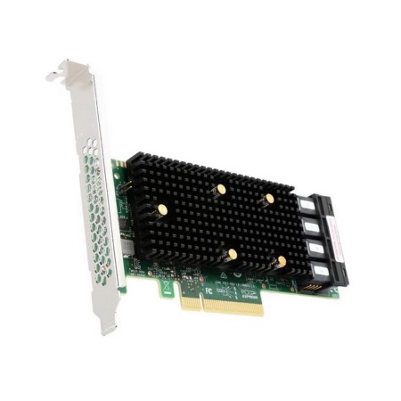 9400-16i SGL (05-50008-00 / 05-50008-00012) PCIe 3.1 x8 LP, Tri-Mode SAS/SATA/NVMe 12G HBA, 16port(4*int SFF8643), 3416 IOC