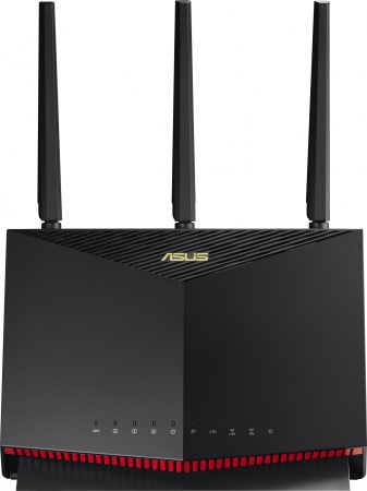 Роутер ASUS RT-AX86U PRO//802.11b/g/n/ac/ax, 1148 + 4804Mbps, 2,4 + 5 gGz, 8 antennas, GBT+2,5GBT LAN ; 90IG07N0-MO3B00