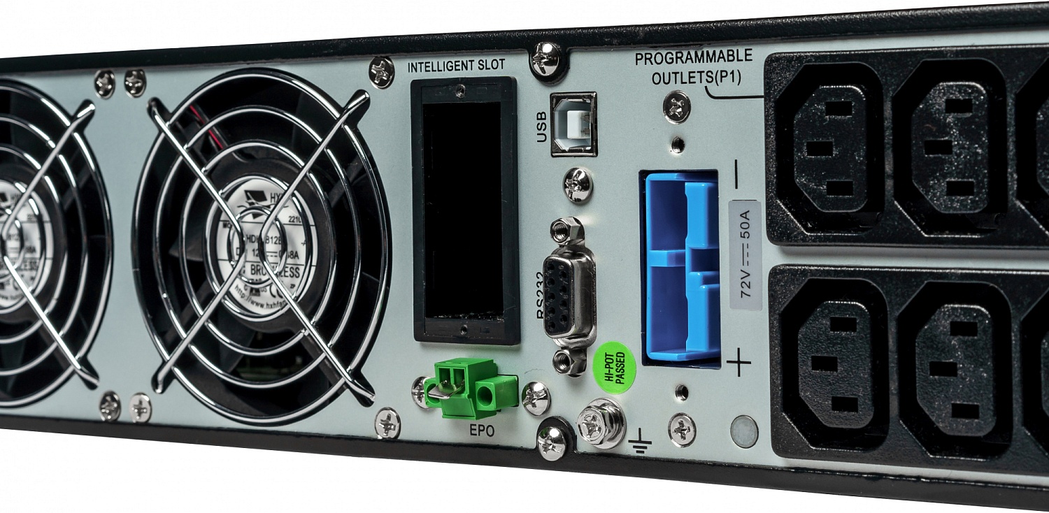 Источник бесперебойного питания Systeme Electric Smart-Save Online SRT, 3000VA/3000W, On-Line, Extended-run, Rack 2U(Tower convertible), LCD, Out: 8xC13+1xC19, SNMP Intelligent Slot, USB, RS-232