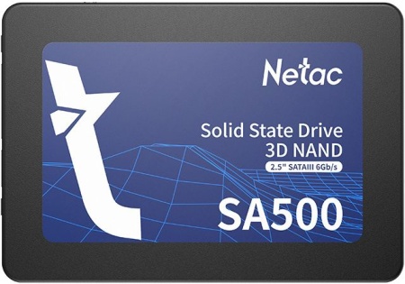 Накопитель SSD Netac SATA III 256Gb NT01SA500-256-S3X SA500 2.5"