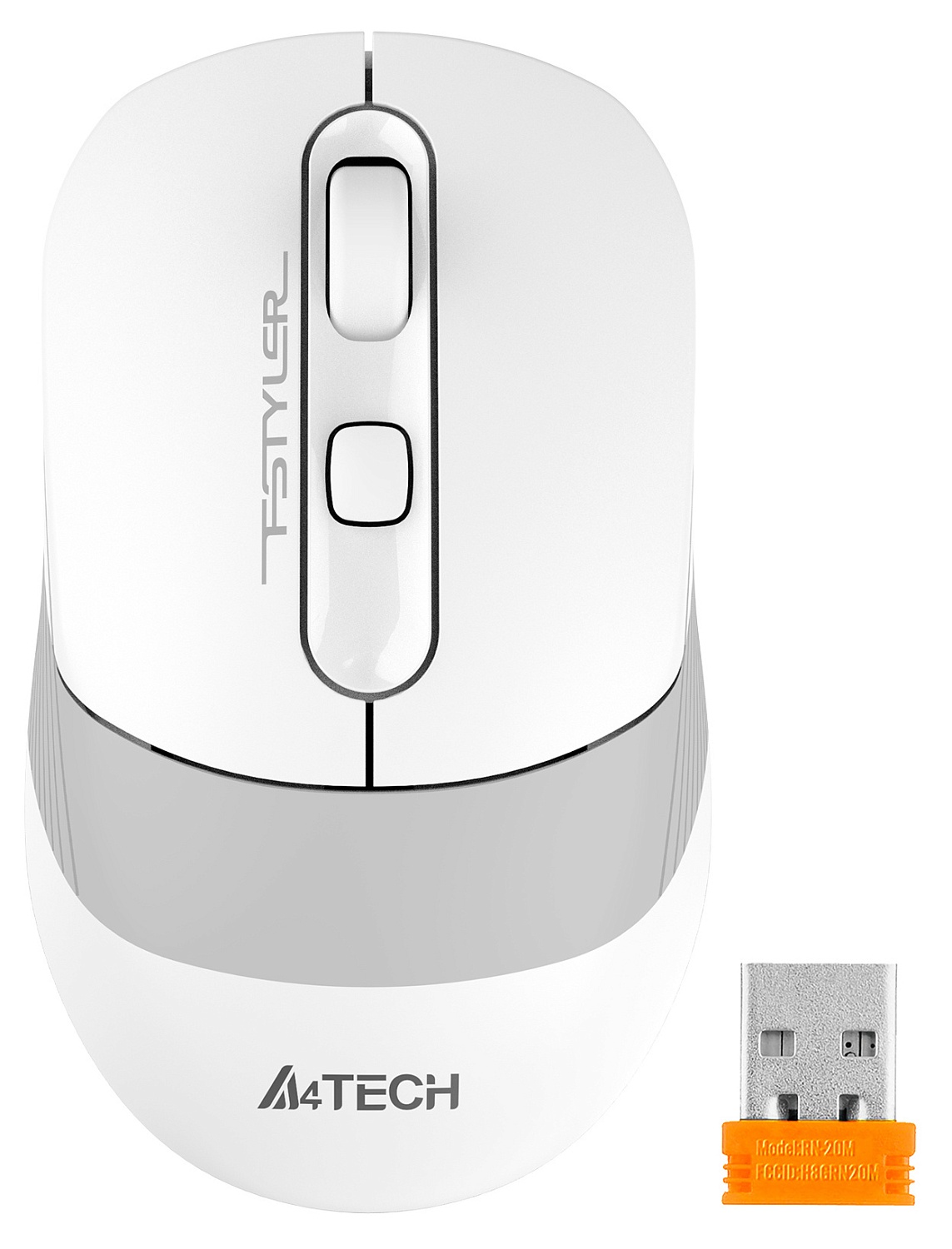 Мышь A4Tech Fstyler FB10C белый/серый оптическая (2400dpi) беспроводная BT/Radio USB (4but) Мышь A4Tech Fstyler FB10C белый/серый оптическая (2400dpi) беспроводная BT/Radio USB (4but)