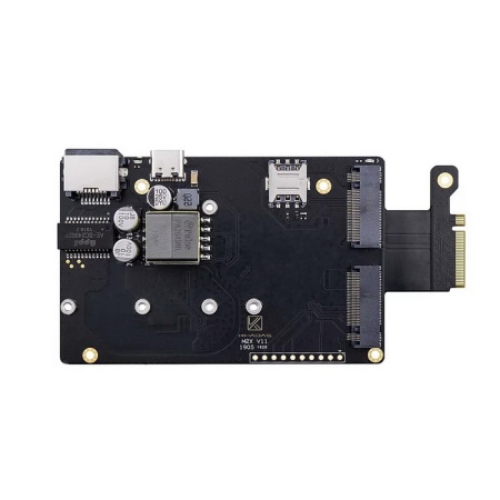 M2X Extension Board M2X Extension Board for VIM3 & Edge-V, PoE Ethernet/NVMe SSD/4G LTE, KM2X-V-001