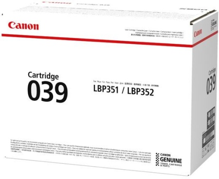 Картридж лазерный Canon 039BK 0287C001 черный (11000стр.) для Canon LBP-351