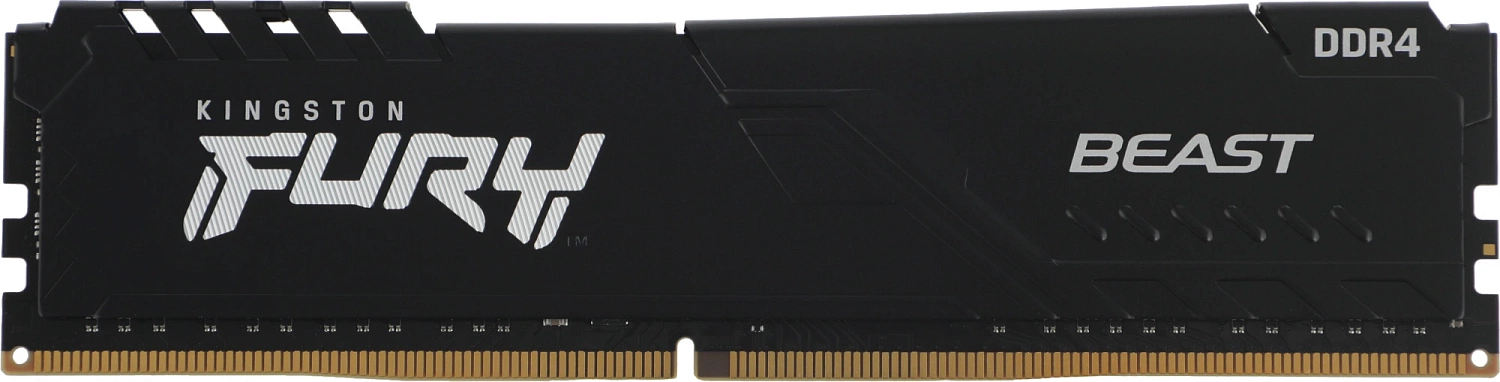 Память DDR4 4x8GB 3600MHz Kingston KF436C17BBK4/32 Fury Beast Black RTL Gaming PC4-28800 CL17 DIMM 288-pin 1.35В kit single rank с радиатором Ret