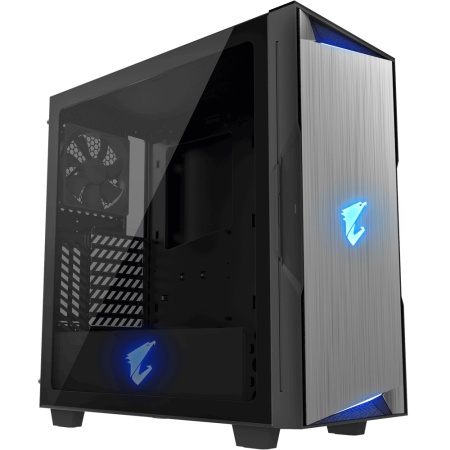 AORUS C300 Glass MidTower, ATX, USB-C x1, USB3.0 x2, Audio I/O, GPU:400mm, Black, TG (551223)