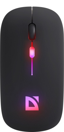 Мышь Defender Touch MM-997 черный оптическая 1600dpi silent беспров. BT/Radio USB для ноутбука 2but (52997)